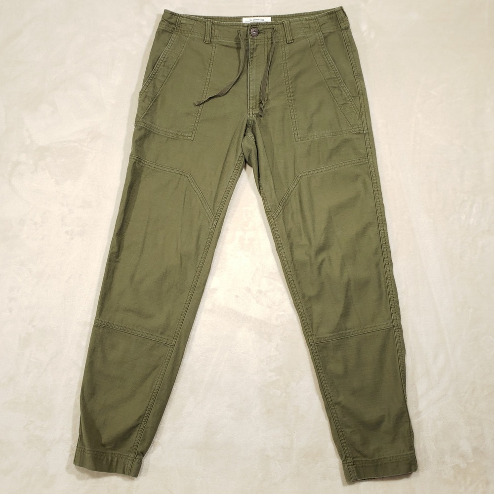 REI Cooperative Double Knee Pants Men 32x32 Olive Green Utility Outdoor Jogger